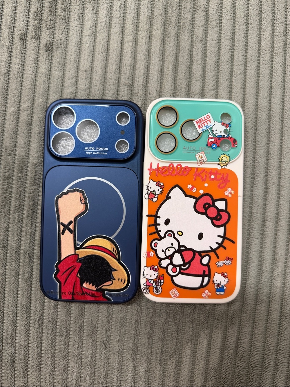 Hello Kitty Orange & Blue Decorative Phone Case Duo
